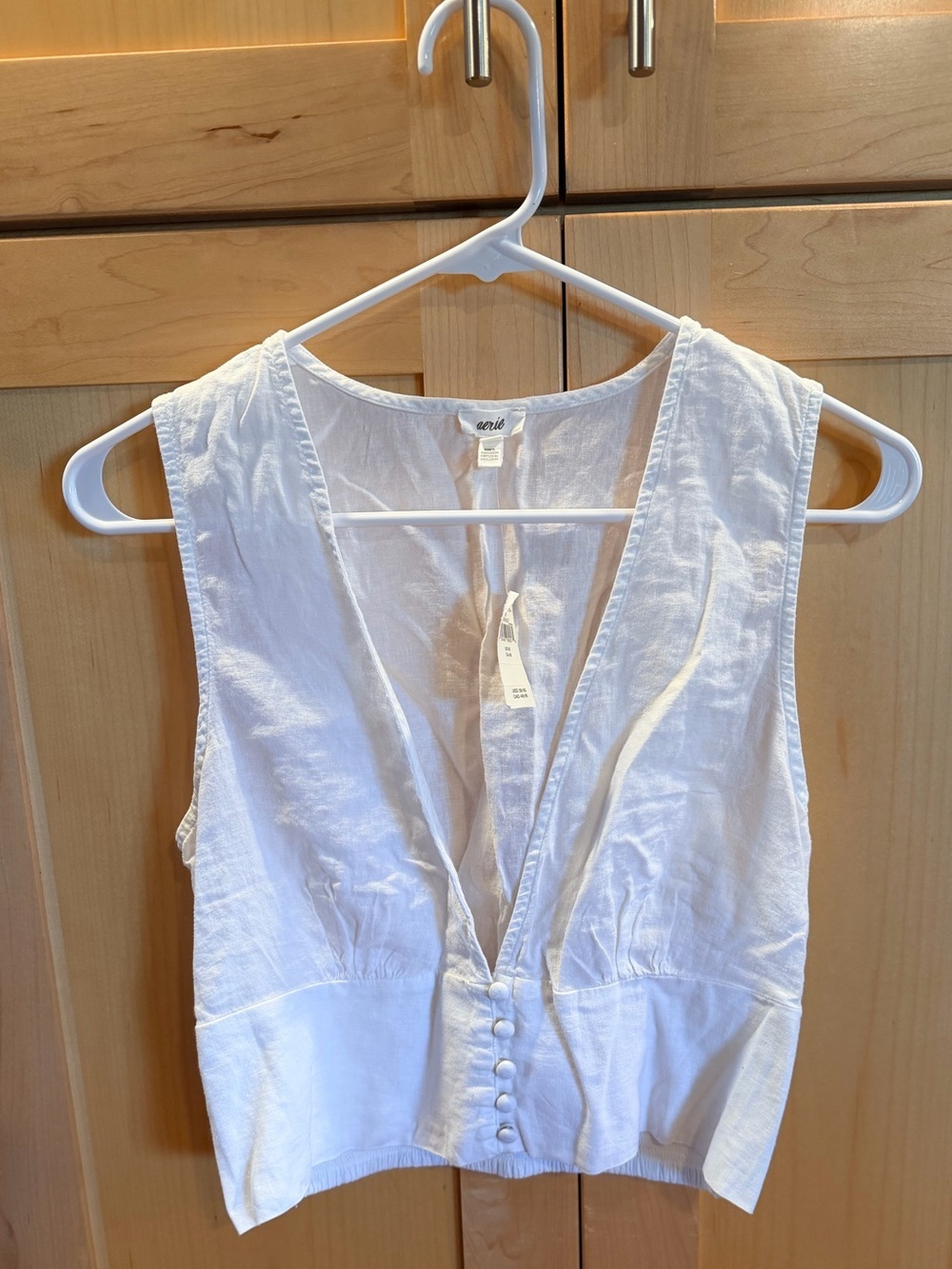 Aerie White Crop Top Size Medium NWT